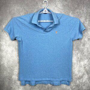 Polo Ralph Lauren Polo Shirt Mens XL Blue Orange Pony Short Sleeve Classic Fit